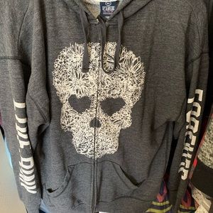PINK skull sweatshirt